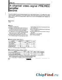 Datasheet BA7274S manufacturer Rohm