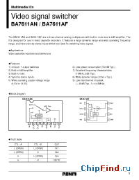Datasheet BA7611AF manufacturer Rohm