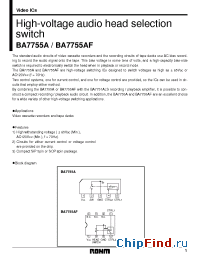 Datasheet BA7755AF manufacturer Rohm