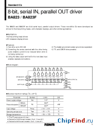 Datasheet BA823F manufacturer Rohm