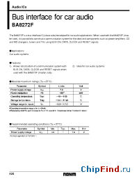 Datasheet BA8272F manufacturer Rohm