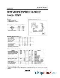 Datasheet BC847B200 manufacturer Rohm