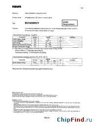 Datasheet BD1606MVV manufacturer Rohm