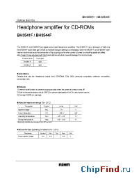 Datasheet BH3541F manufacturer Rohm