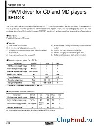 Datasheet BH6504K manufacturer Rohm