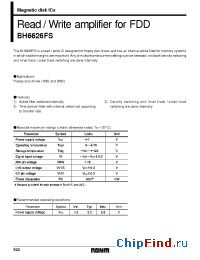 Datasheet BH6626FS manufacturer Rohm