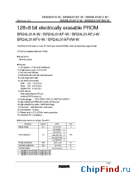 Datasheet BR24L01AFJ-W manufacturer Rohm