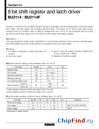 Datasheet BU2114F manufacturer Rohm