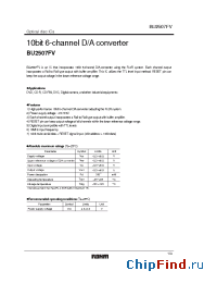 Datasheet BU2507FV manufacturer Rohm