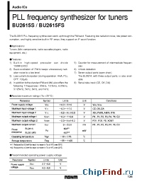Datasheet BU2615 manufacturer Rohm