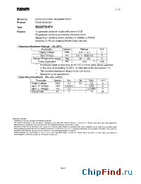 Datasheet BU3072HFV manufacturer Rohm