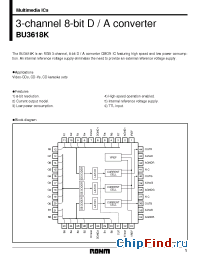 Datasheet BU3618K manufacturer Rohm