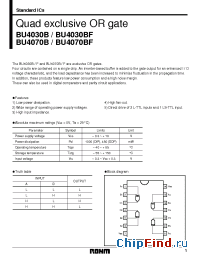 Datasheet BU4030B manufacturer Rohm