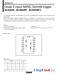 Datasheet BU4093 manufacturer Rohm