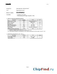 Datasheet BU4S584G2 manufacturer Rohm