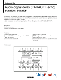 Datasheet BU9252F manufacturer Rohm