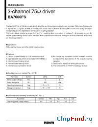 Datasheet BU9253 manufacturer Rohm