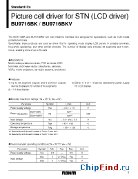 Datasheet BU9716BK manufacturer Rohm