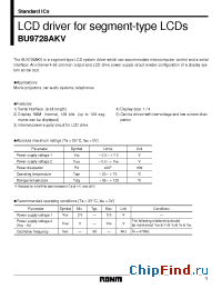 Datasheet BU9728AKV manufacturer Rohm