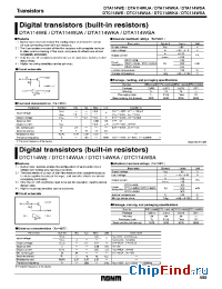 Datasheet DTA114WEA производства Rohm