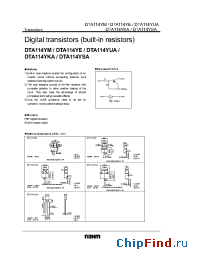 Datasheet DTA114YSA производства Rohm