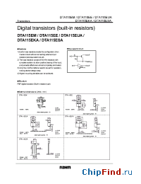 Datasheet DTA115EH производства Rohm