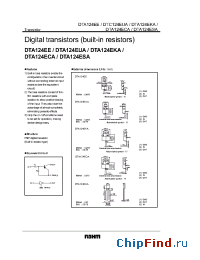 Datasheet DTA124EE manufacturer Rohm