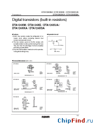Datasheet DTA124XSA производства Rohm