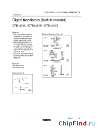 Datasheet DTB123YU manufacturer Rohm