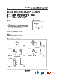 Datasheet DTC115EKA производства Rohm