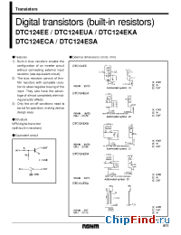 Datasheet DTC124EKA производства Rohm