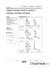 Datasheet DTC363EK производства Rohm