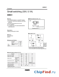 Datasheet EM6K1 manufacturer Rohm