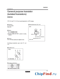 Datasheet EMD30 manufacturer Rohm