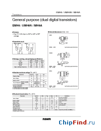 Datasheet EMH6 manufacturer Rohm