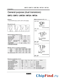 Datasheet EMT3 manufacturer Rohm