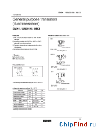 Datasheet EMX1 manufacturer Rohm