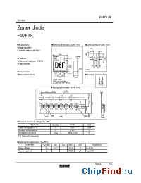 Datasheet EMZ6.8E manufacturer Rohm