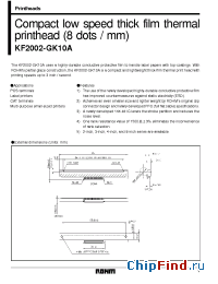 Datasheet KF2002-GK10A manufacturer Rohm