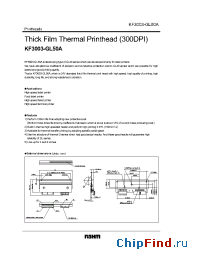Datasheet KF3004-GL50A manufacturer Rohm