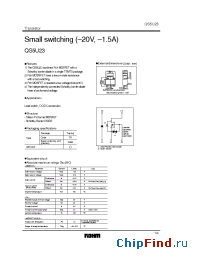 Datasheet QS5U23 manufacturer Rohm