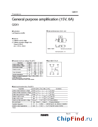 Datasheet QSX1 manufacturer Rohm