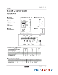 Datasheet RB021VA-90 manufacturer Rohm