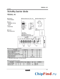 Datasheet RB055L-40 manufacturer Rohm
