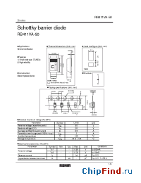 Datasheet RB411VA-50 manufacturer Rohm