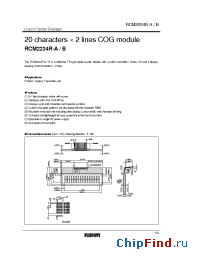 Datasheet RCM2234R-A manufacturer Rohm