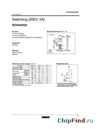Datasheet RDN050N20 manufacturer Rohm