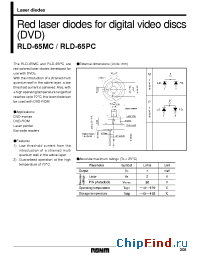 Datasheet RLD-65MC manufacturer Rohm