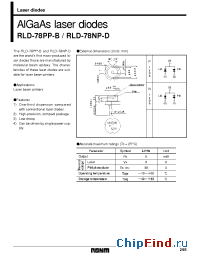 Datasheet RLD-78PP-B manufacturer Rohm