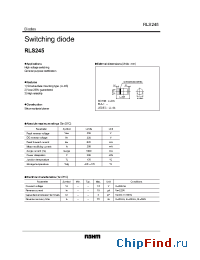 Datasheet RLS245 manufacturer Rohm